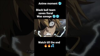 thank you for 80k views 🥺anime savage moment /black bull team saves finral/