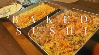 SUSHI BAKE | HOW TO MAKE CHEESY CRAB SUSHI BAKE