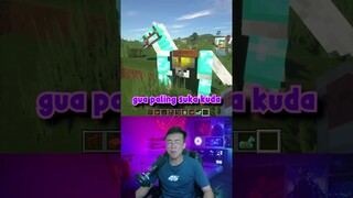 Cara Membuat Gerobak Kuda Di Minecraft #shorts