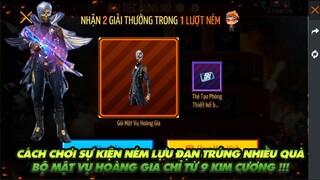 FREE FIRE | CÁCH QUẨY SỰ KIỆN NÉM LỰU ĐẠN NHẬN NHIỀU QUÀ MỘT LÚC - BỘ ĐỒ MẬT VỤ TỪ 9 KIM CƯƠNG!!!