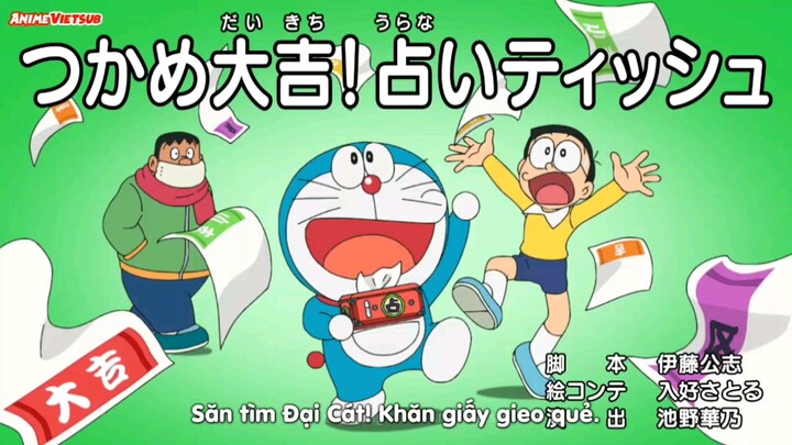 [Vietsub] Doraemon - Tập 899: Săn Tìm Đại Cát! Khăn Giấy Gieo Quẻ & Đóng Lon Ô Nhiễm Tiếng Ồn