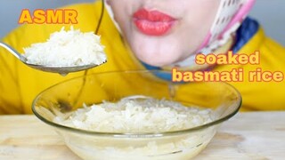 ASMR RAW RICE EATING || SOAKED BASMATI RICE || MAKAN BERAS MENTAH CAMPUR AIR|| ASMR INDONESIA