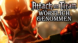 Attack on Titan Opening 1 - Wörtlich Genommen (Parodie Cover)