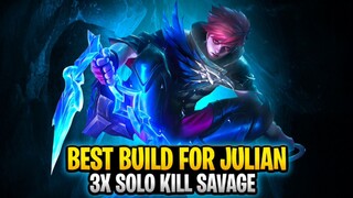 Leydrab 3x Savage Julian Mobile Legends: Bang Bang