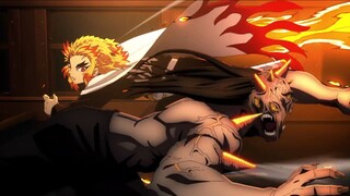 rengoku Infinity Train Arc Fight Scene