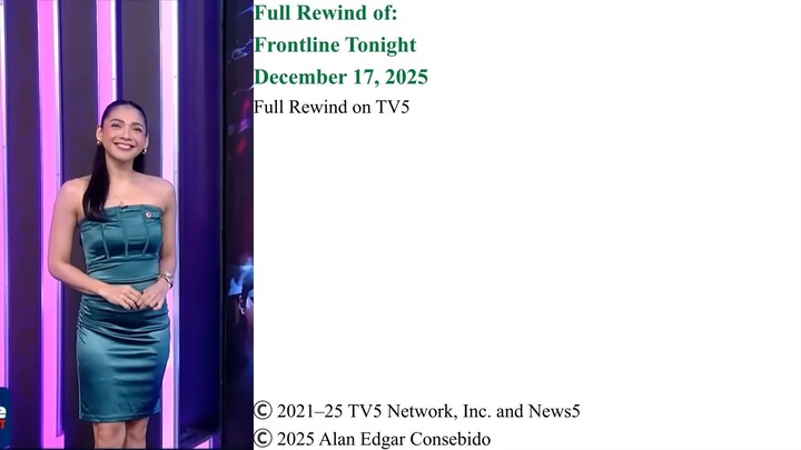 Full Rewind on TV5 | Frontline Tonight – December 17, 2025
