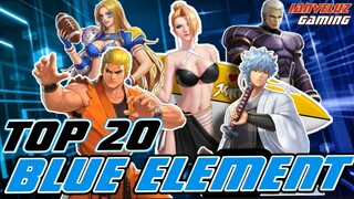 Top 20 BLUE Element Fighters in King of Fighters All Star! | KOFAS Tier List