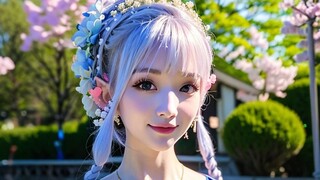 【赛博coser】神里大小姐皮肤展示：花时来信+莹辉流华