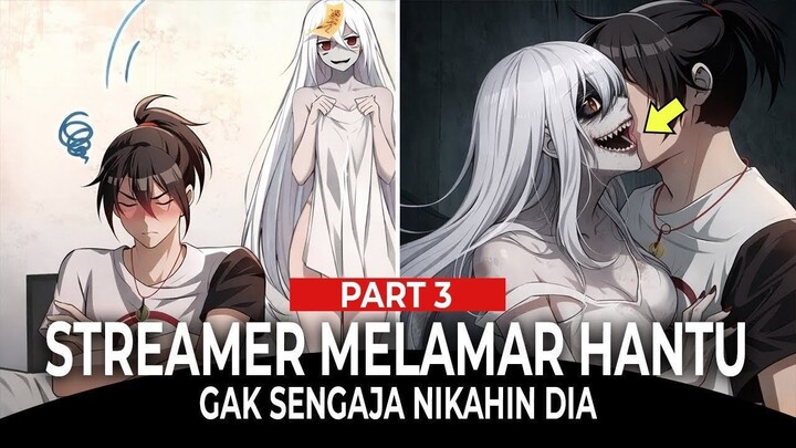 [PART 3] STREAMER Lamar Hantu Cewek… Dia Langsung Nempel! #manhwa