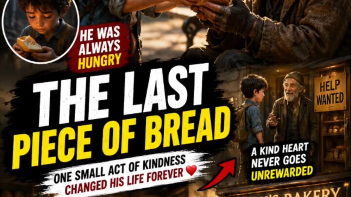 He Had Only One Piece of Bread… But He Gave It Away 😢❤️A Poor Boy Gave Away His Last Meal.