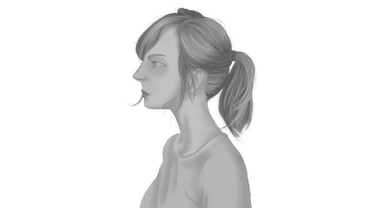ella freya fanart semi realism