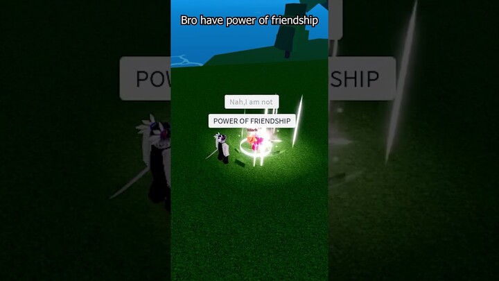 Blox Fruits Power of friendship. 🙌😂 #roblox #shorts