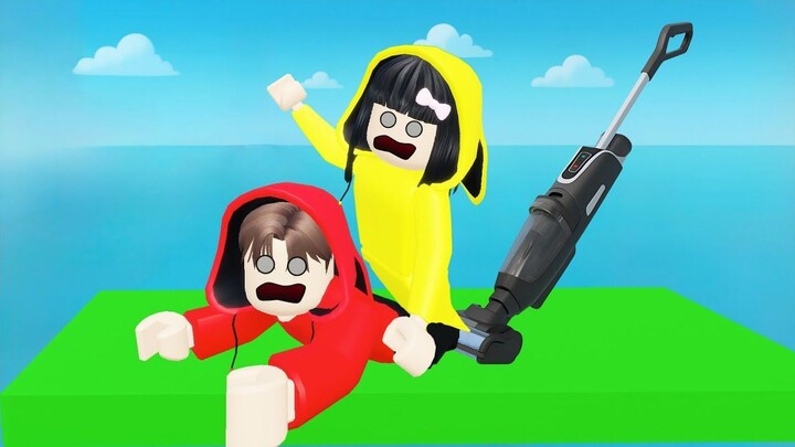 Yuta, Mio Dan Baby Celine Menamatkan Tower Vacuum  ROBLOX