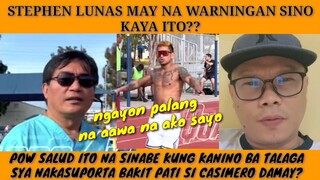 STEPHEN LUNAS SINO KAYA ITONG NA WARNINGAN NYA?? POW SALUD HUGAS KAMAY DAW HA??