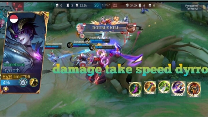 dyrot item tek speed mantul