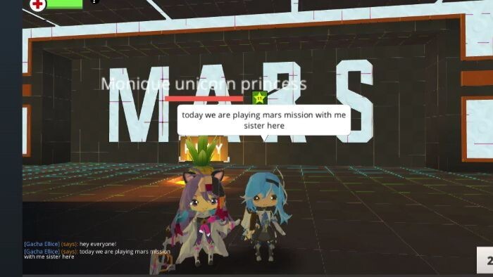 Mars part 1 kogama Me and my sister