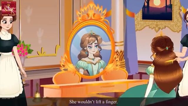 เจ้าหญิงผู้เกียจคร้าน _ The Lazy Princess Story in Thai _ @ThaiFairyTales_360p