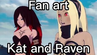 Fan art Kat and Raven from Gravity Rush❤❤