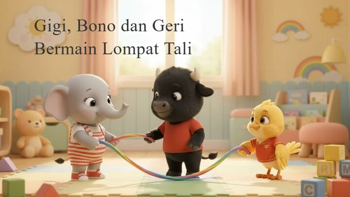 Gigi, Bono dan Geri Bermain Lompat Tali