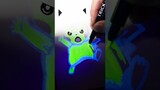 Draw PIKACHU using Glow in the Dark Pen