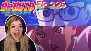 SARADA VS CHOCHO \\ REACTING TO BORUTO EP. 225