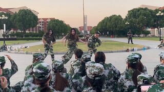 What was it like to dance to my favorite song during military training in college?