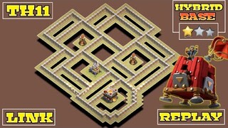 NEW TH11 WAR BASE | ANTI ZAP WITCHES / E-DRAGS / HYBRID + REPLAY PROOF + LINK | CLASH OF CLANS