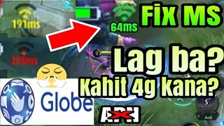 Globe Lag red yellow ms Problem FIX - Mobile Legends