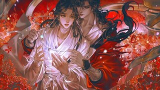 A child's voice softly sings about the beautiful love between the Ghost King and His Highness the Cr