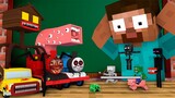 Monster School : BABY MONSTERS TINY TRAIN SCHOOL ALL CHOO CHOO CHARLES THOMAS - Minecraft Animation