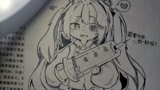 美术生上课时的摸鱼瞬间