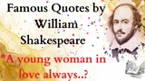 William Shakespeare Quotes on Life and Love | Shakespeare Love Quotes in English | Burning Desire