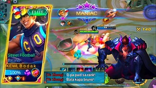 TRASHTALK GONE WRONG  | OUTPLAYED BRUNO BEST BUILD 2021 - MASTER BODAK MLBB