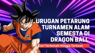 Urutan Petarung Dari Berbagai Alam Semesta Di Anime Dragon Ball Dari Yang Terlemah Hingga Terkuat