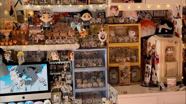 I lined up my pain cabinet with new lights to welcome the New Year｜Haikyuu!