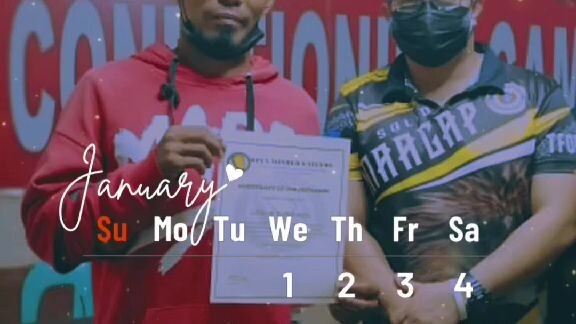 Certification day of gaffing tutorial license.