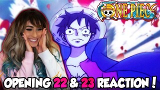 OVER THE TOP & DREAMIN' ON! One Piece Opening 22 & 23 REACTION!