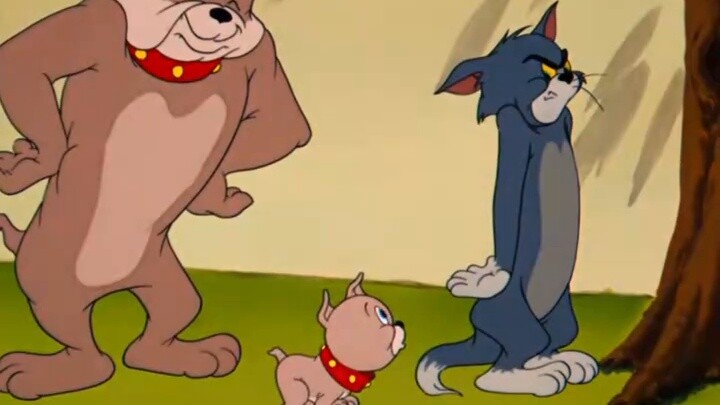 Tyke: Dad is so nice! Tom: Feed me peanuts!