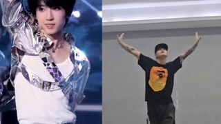 放一个杨博文和教四代的韩国舞蹈老师的对比