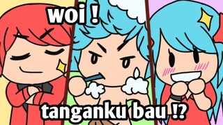 TANGANKU BAU DAN AKU BANGGA [ cerita bergambar ]