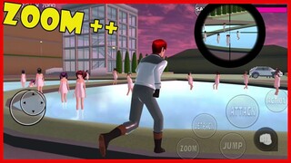 [SAKURA School Simulator] USES OF SNIPER RIFLE BULLET - ZOOM x10