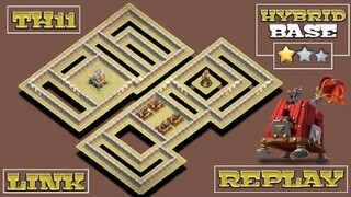 NEW TH11 WAR BASE + REPLAY PROOF + LINK | ZAP WITCHES / HYBRID / ZAP DRAGON | CLASH OF CLANS