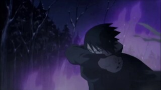 Sasuke with one hand is still so handsome