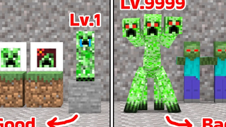 Monster School Baby Creeper กลายเป็น Mutant Creeper - Minecraft แอนิเมชัน