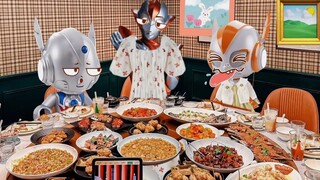 Little Ultraman is picky about food.