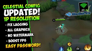 How to FIX LAG in ML - 1p Celestial Config - Super Responsive - Config 60 FPS Anti Lag | MLBB