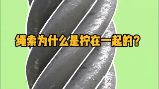 绳索为什么是螺旋着拧在一起的？这不仅能分散应力，还能让绳索更柔软。 #科普 #解压 #物理 #工人