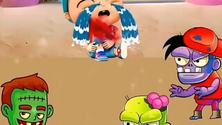 Dudu was bullied by the little zombies!