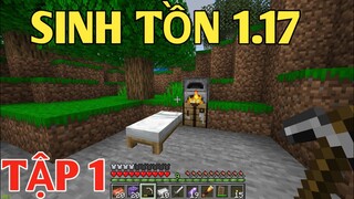 MINECRAFT SINH TÔN 1.17 | TẬP 1 MÌNH ĐÃ TÌM THẤY THẠCH ANH TÍM VÀ LÀM ỐNG NHÒM MỚI