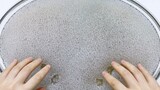 [DIY][ASMR]Hand feeling of slime with particles and wax